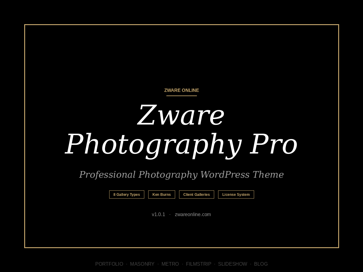 Zware Photography Pro